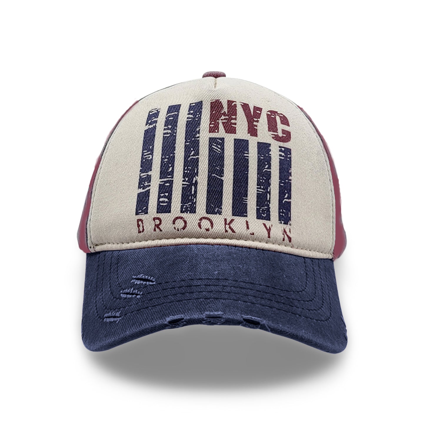Red Blue NYC Brooklyn Baseball Cap