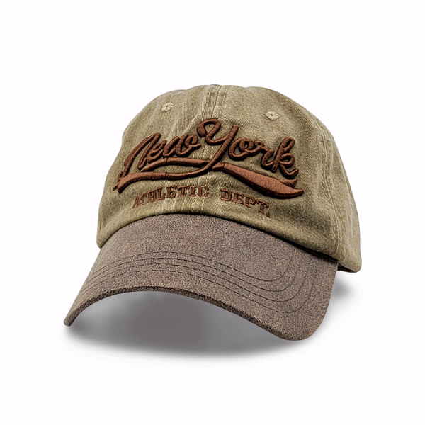Khaki New York Design Baseball Cap