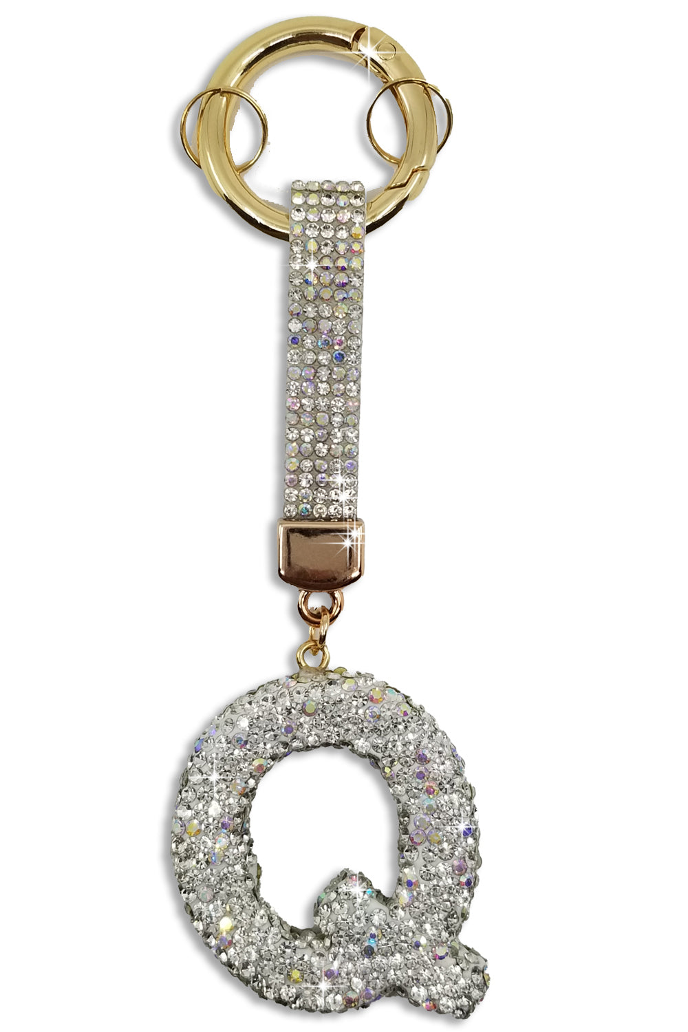 Bling Glam White Key Chain