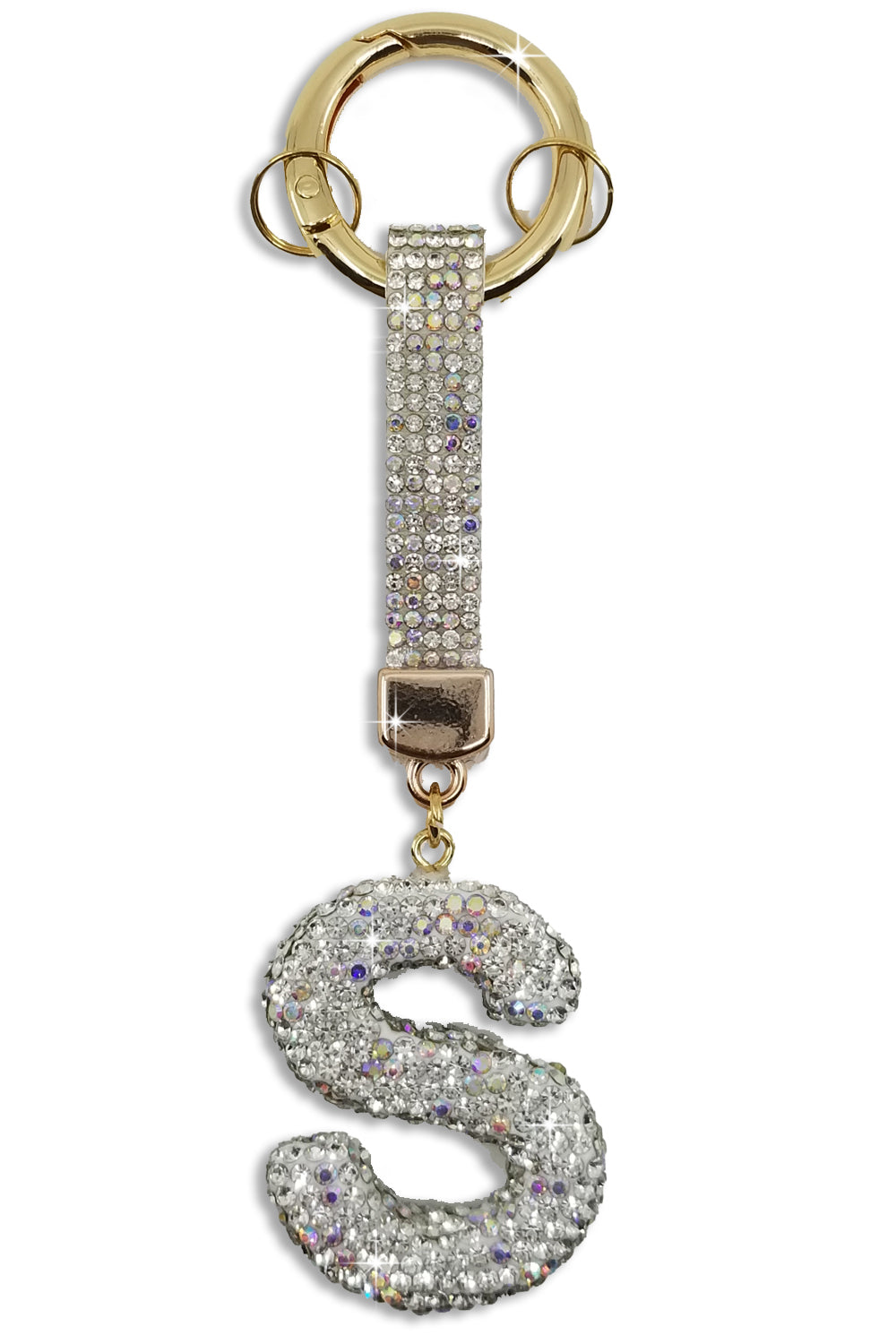 Bling Glam White Key Chain