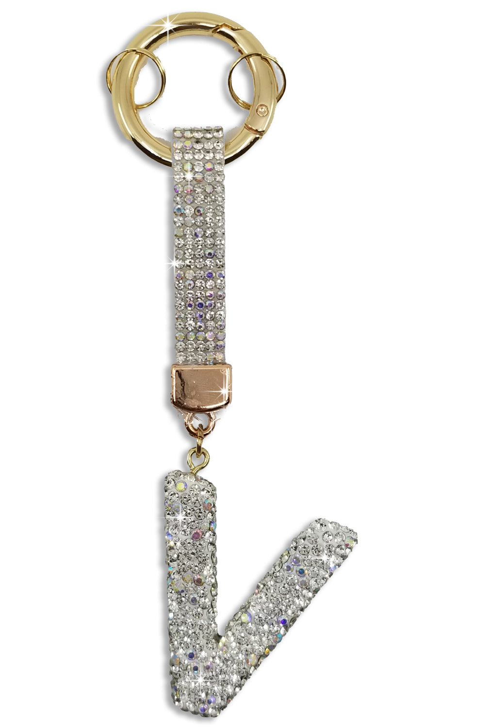 Bling Glam White Key Chain