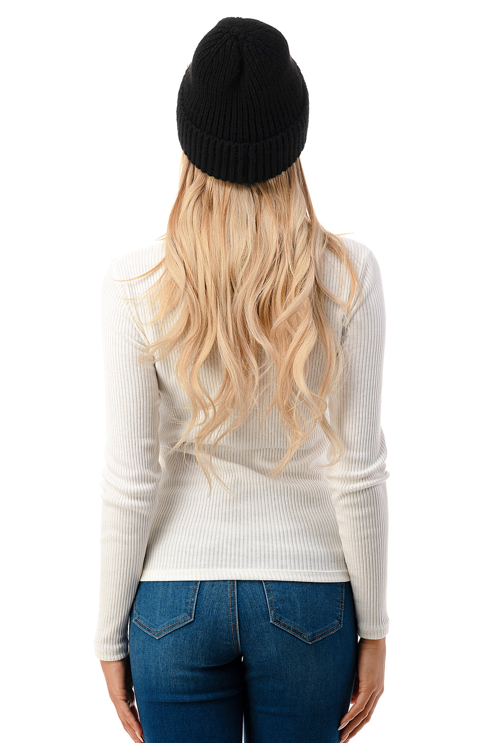 Watch Black Cap Knit Beanie
