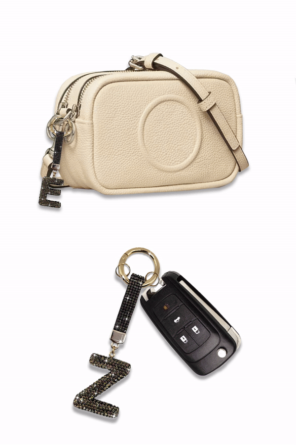 Bling Glam White Key Chain