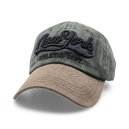 Green New York Design Baseball Cap