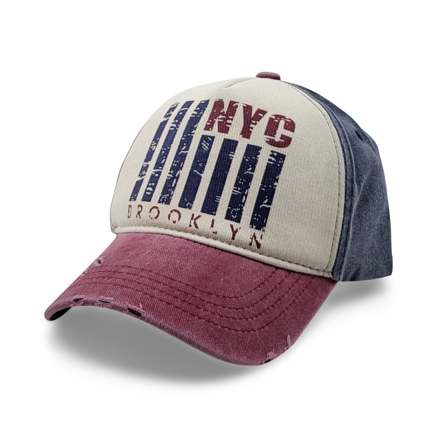 Blue Red Brooklyn Baseball Cap