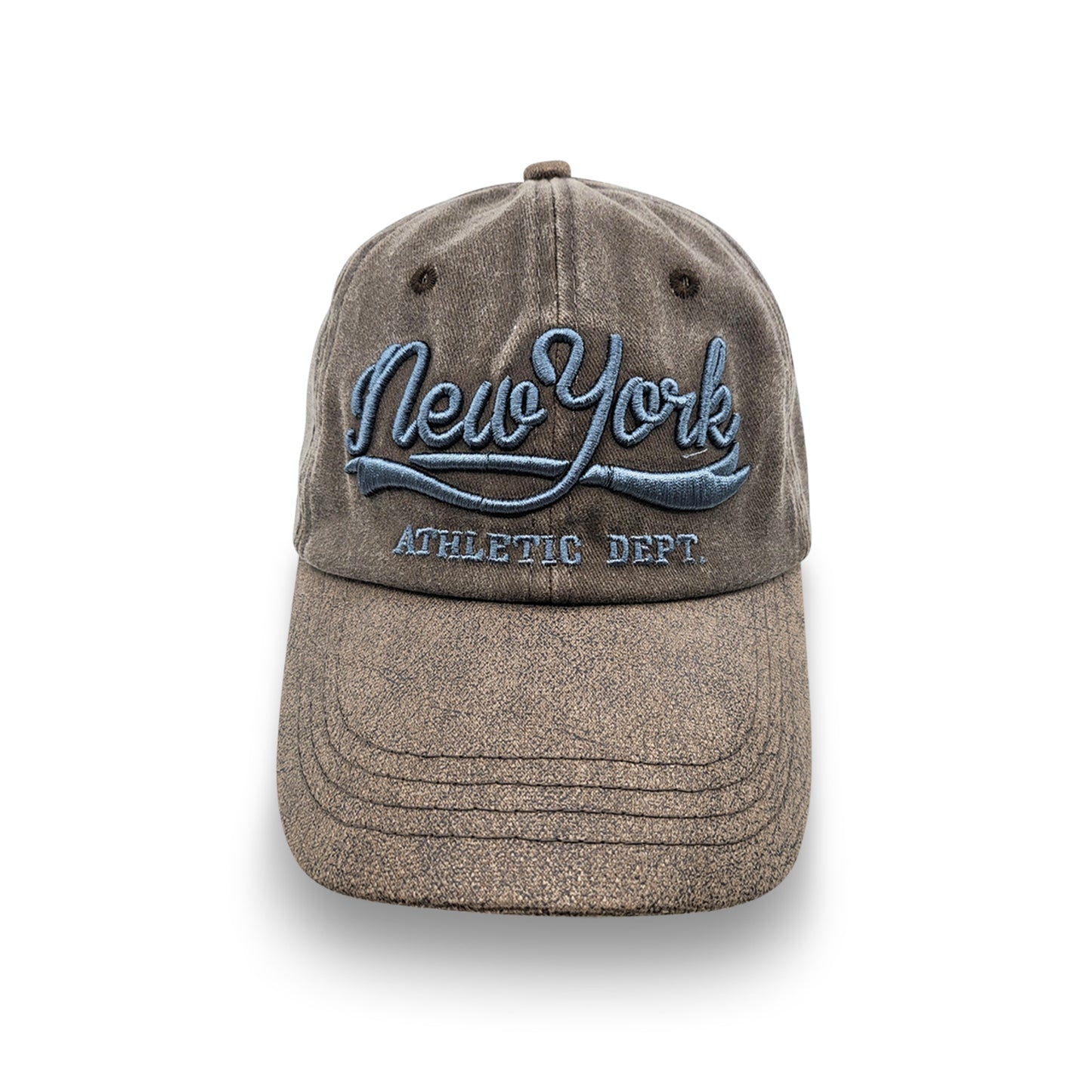 Brown New York Design Baseball Cap