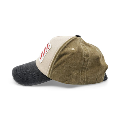 Khaki Design Flag Cap